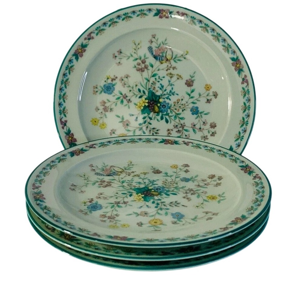 Noritake Paradise Bread Plate Vintage 6.25" Mint Floral Bird 8223 W80 Set of 8